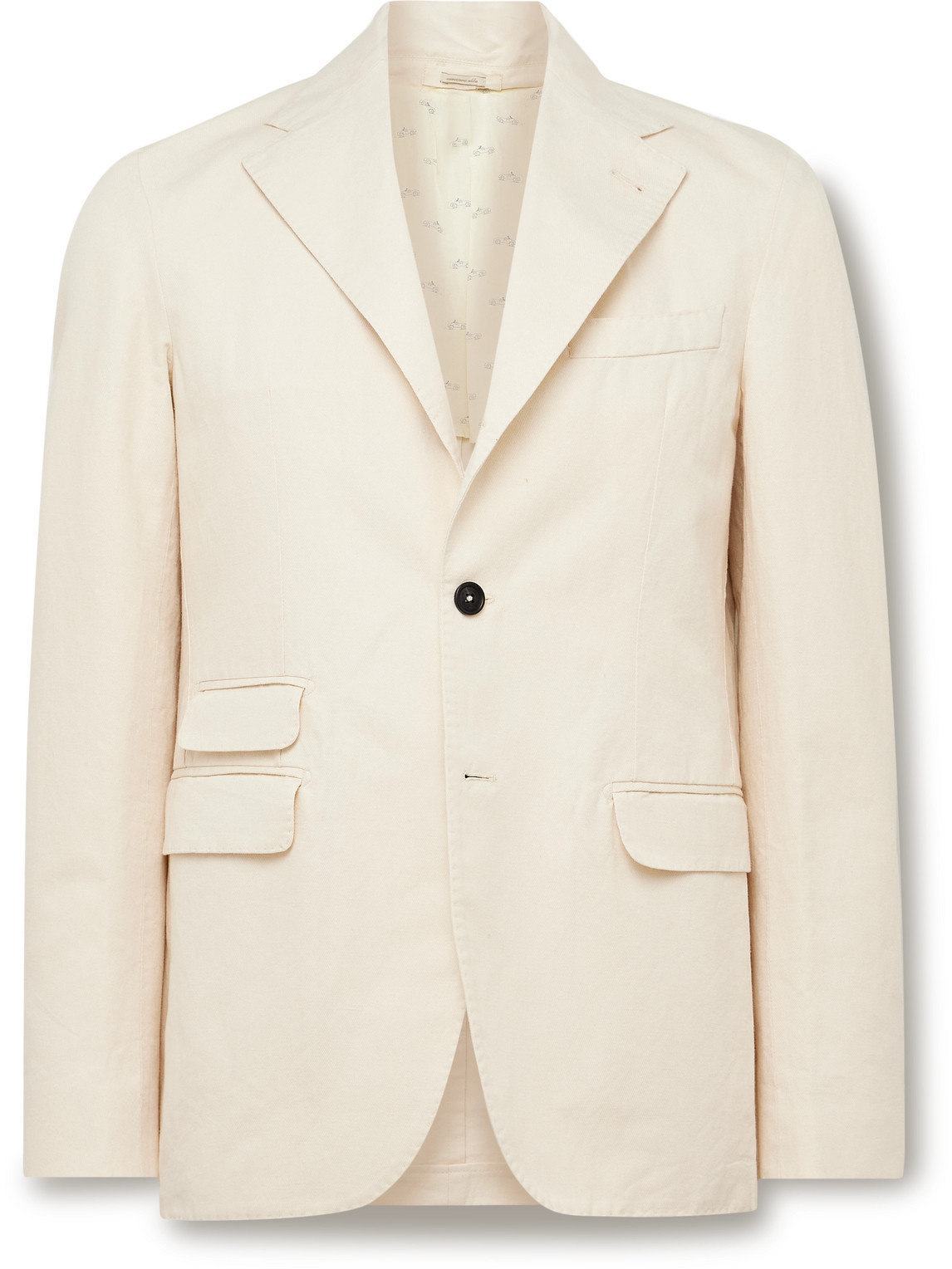 Catch2 Cotton and Linen-Blend Twill Suit Jacket