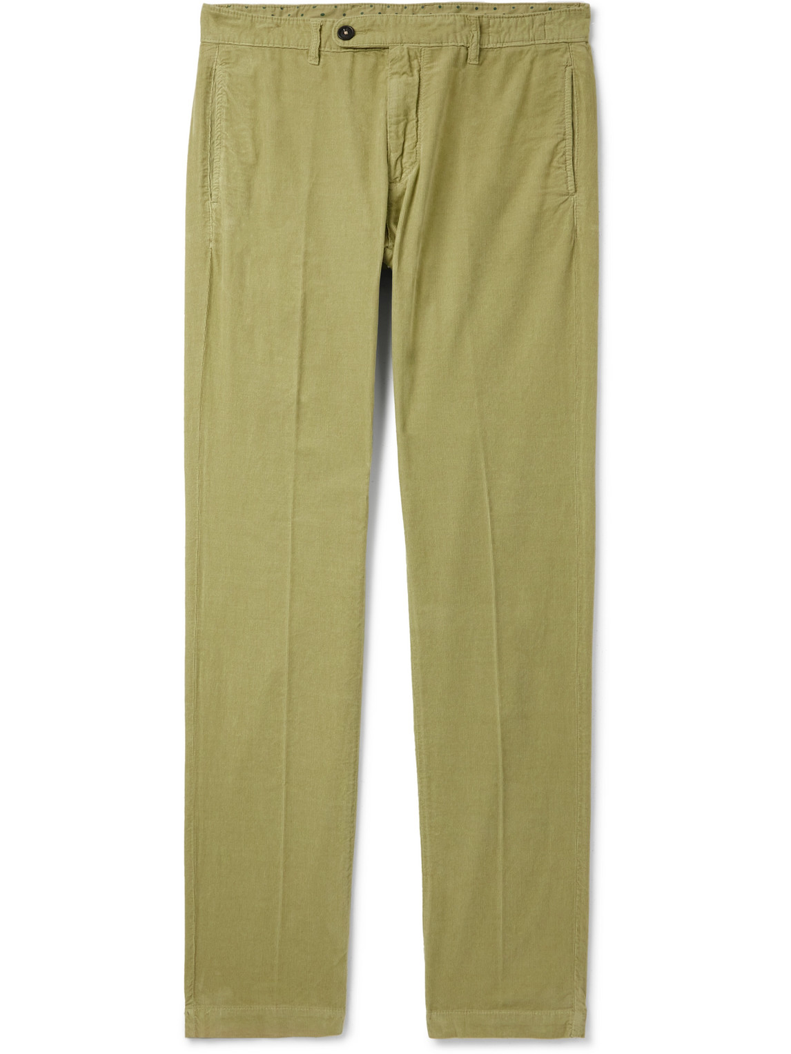 Straight-Leg Cotton-Corduroy Trousers