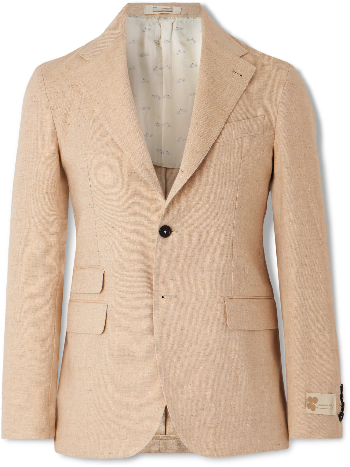 Linen, Wool, Silk and Cashmere-Blend Twill Blazer