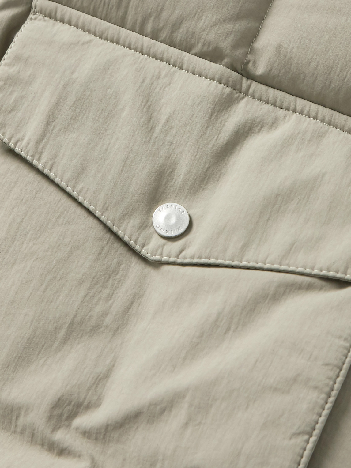 Shop Valstar Oliver Quilted Shell Down Gilet In Gray