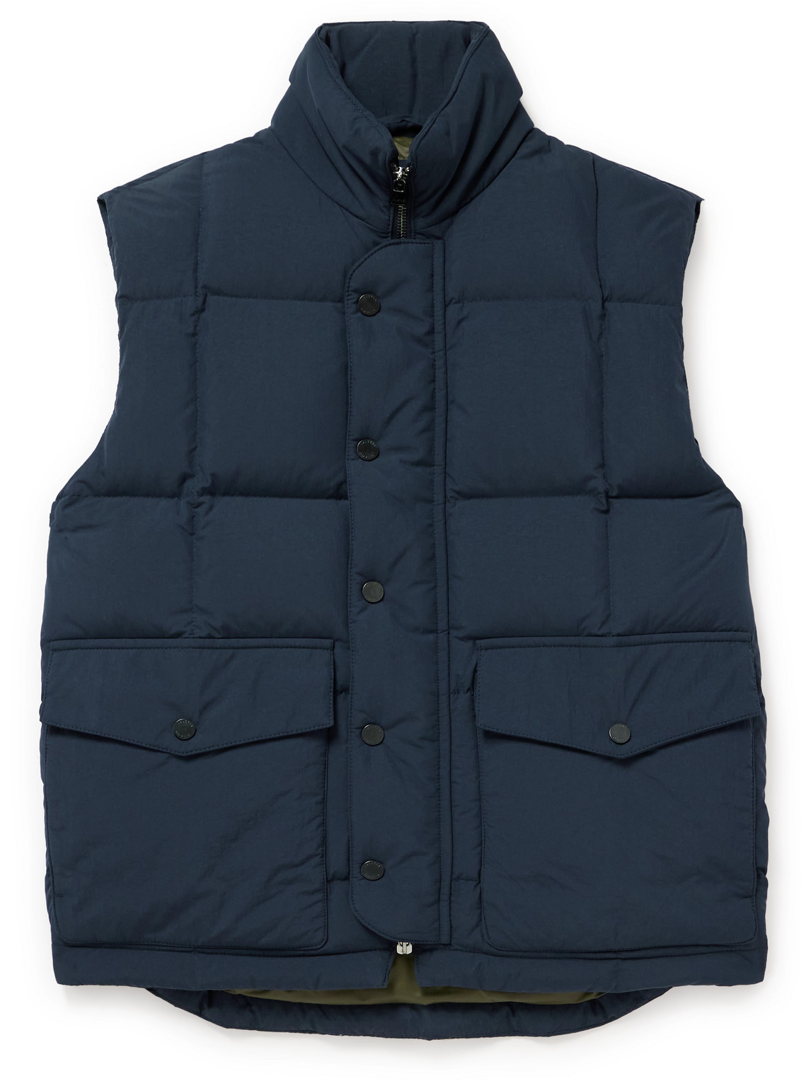 Valstar Oliver Quilted Shell Down Gilet In Blue