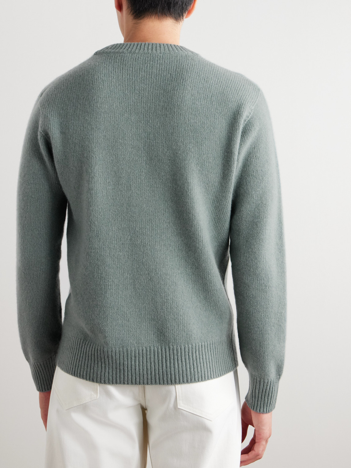 VALSTAR LOGO-EMBROIDERED CASHMERE SWEATER