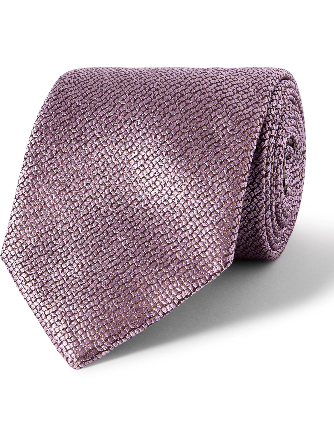 Brioni 8cm Silk-jacquard Tie In Pink