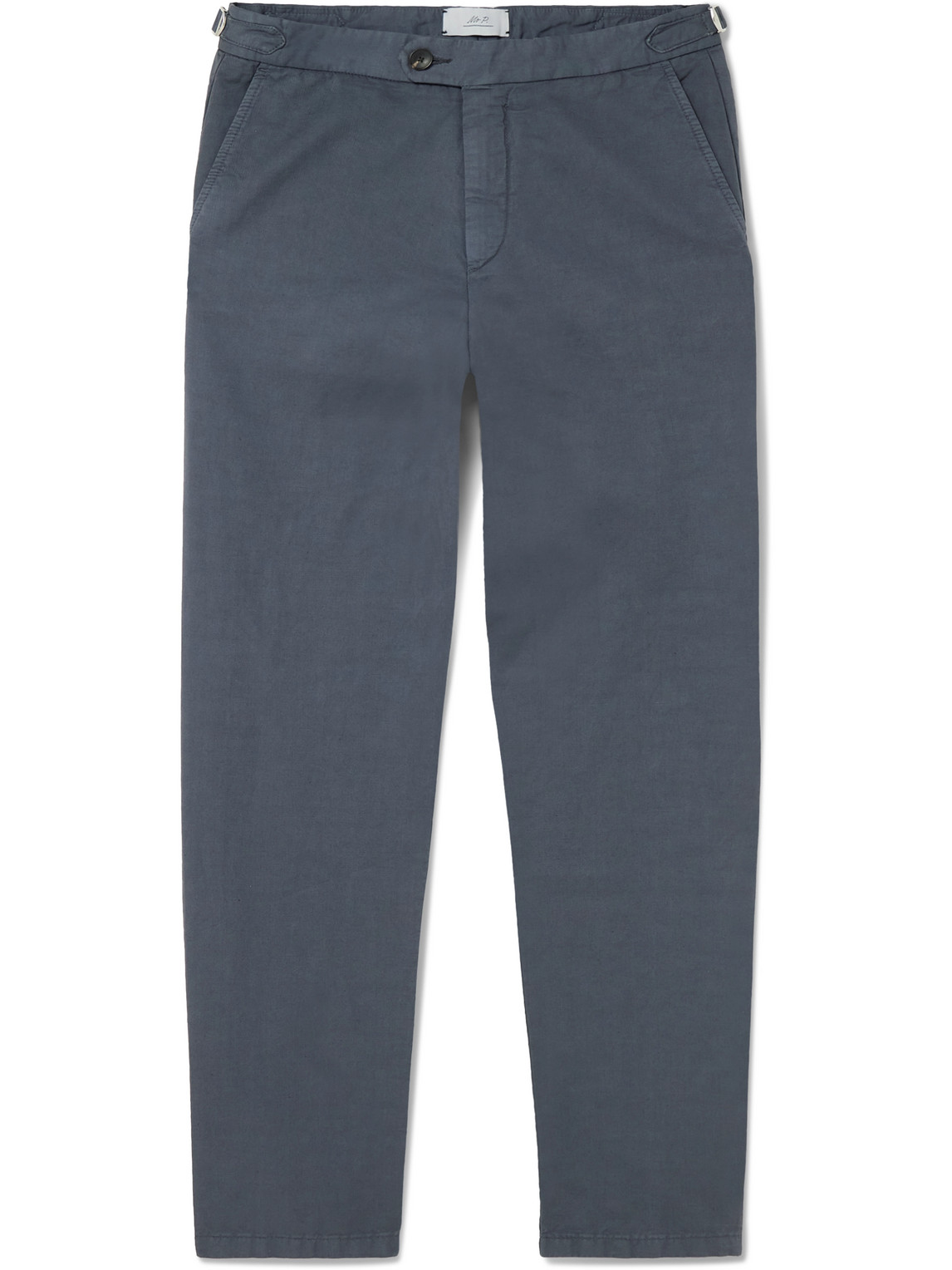 Mike Straight-Leg Organic Cotton and Linen-Blend Twill Trousers