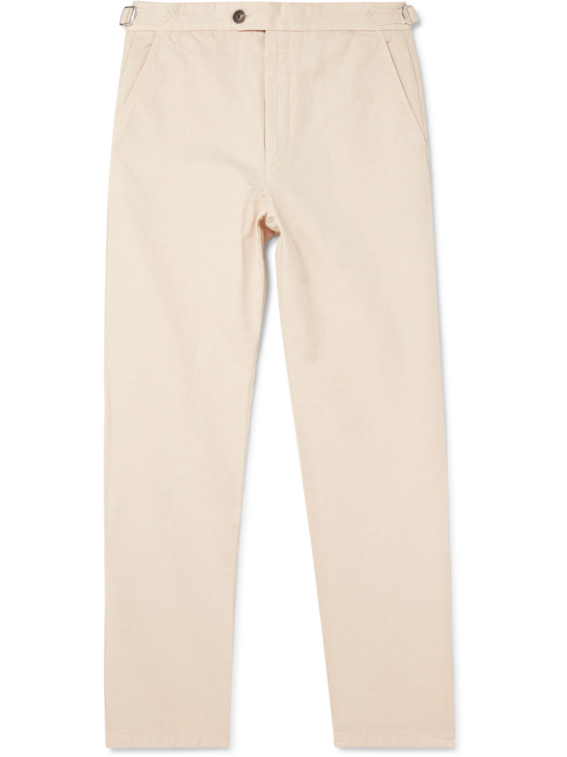 Mike Straight-Leg Organic Cotton and Linen-Blend Twill Trousers