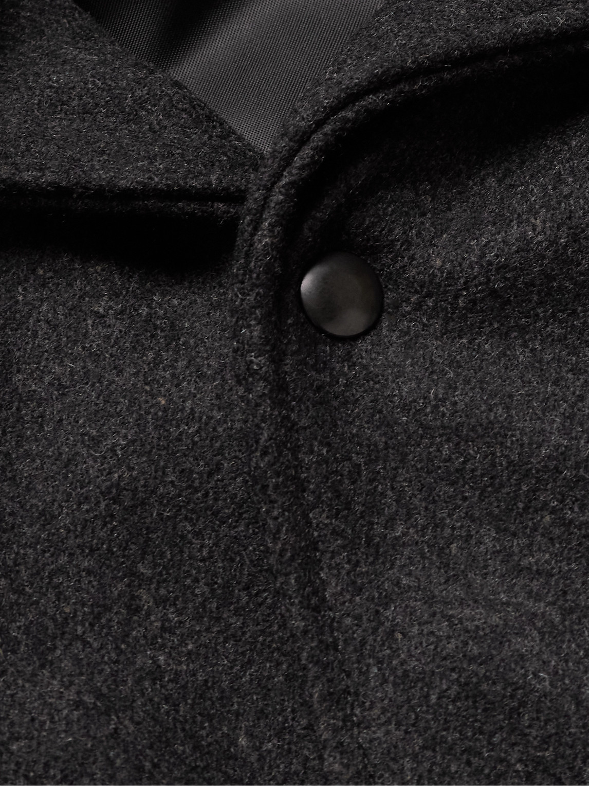 GOLDEN BEAR THE HAYES LEATHER-PANELLED WOOL-BLEND VARSITY JACKET