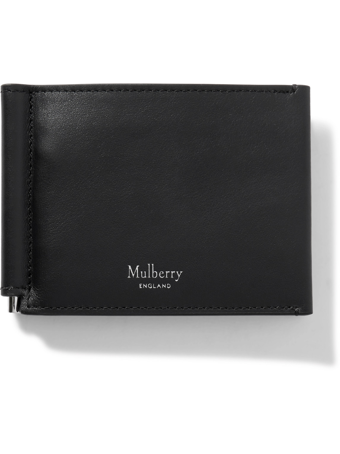 Mulberry Camberwell Leather Billfold Wallet With Money Clip In Black