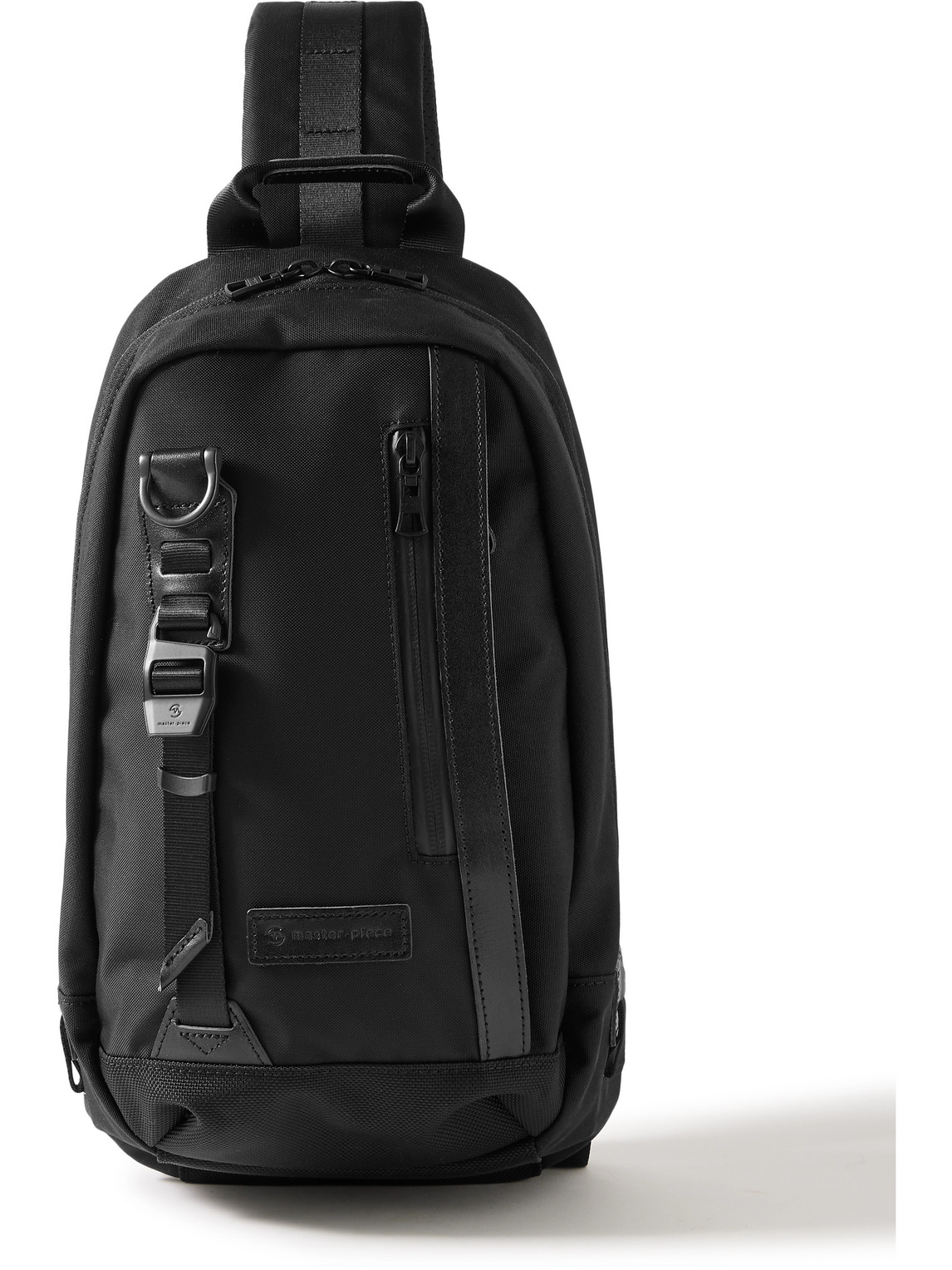 Potential Leather-Trimmed CORDURA® Ballistic Nylon Sling Bag