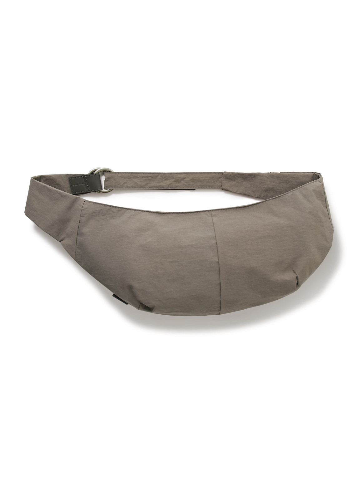 Sash Leather-Trimmed Coated-Nylon Sling Bag