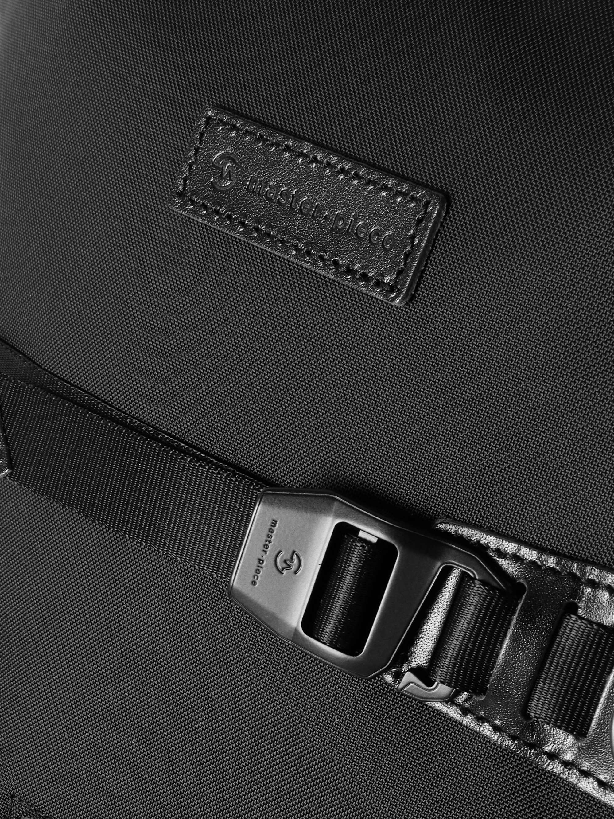 MASTER-PIECE Potential Leather and Webbing-Trimmed CORDURA® Backpack