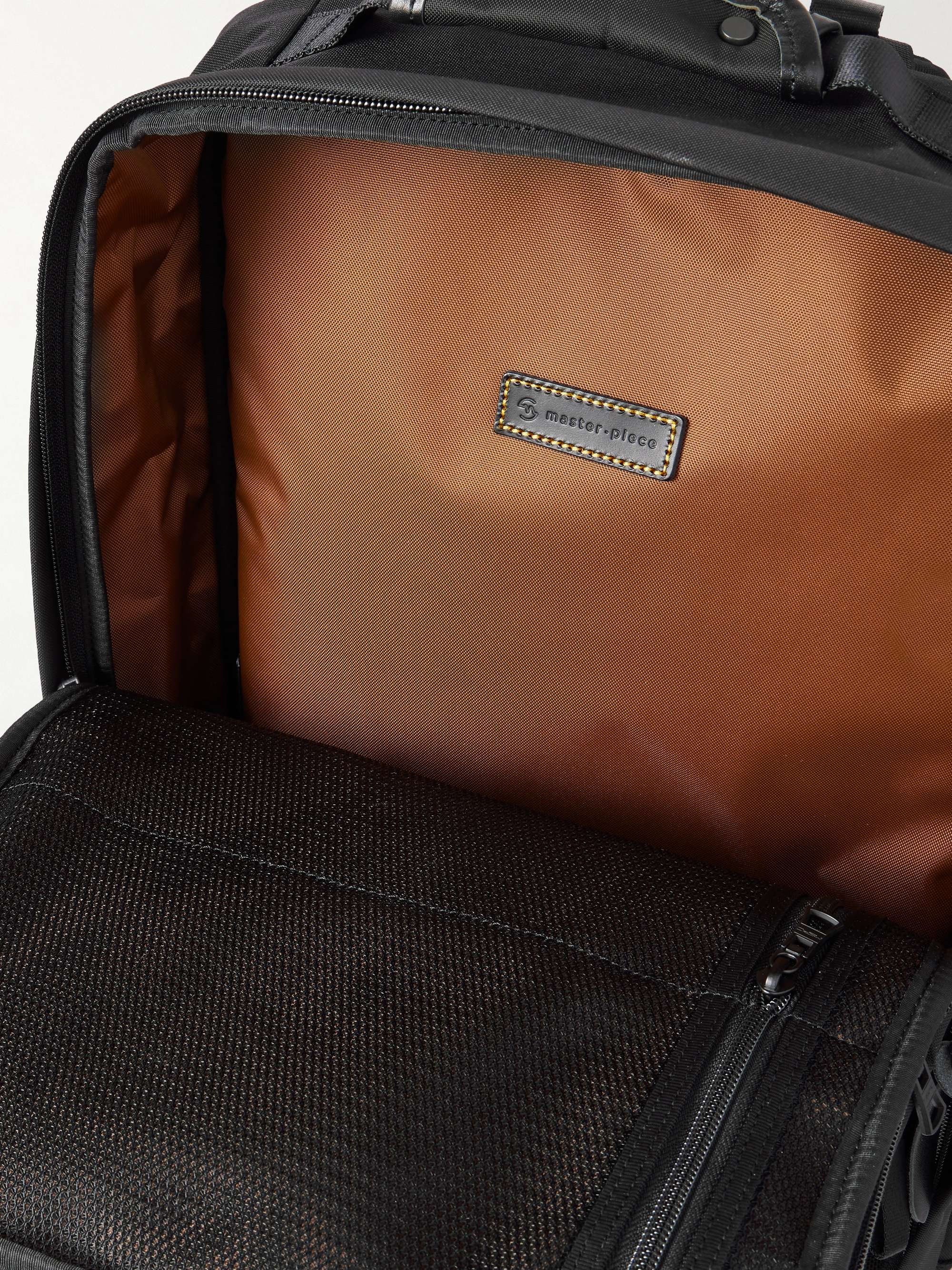 MASTER-PIECE Potential Leather and Webbing-Trimmed CORDURA® Backpack