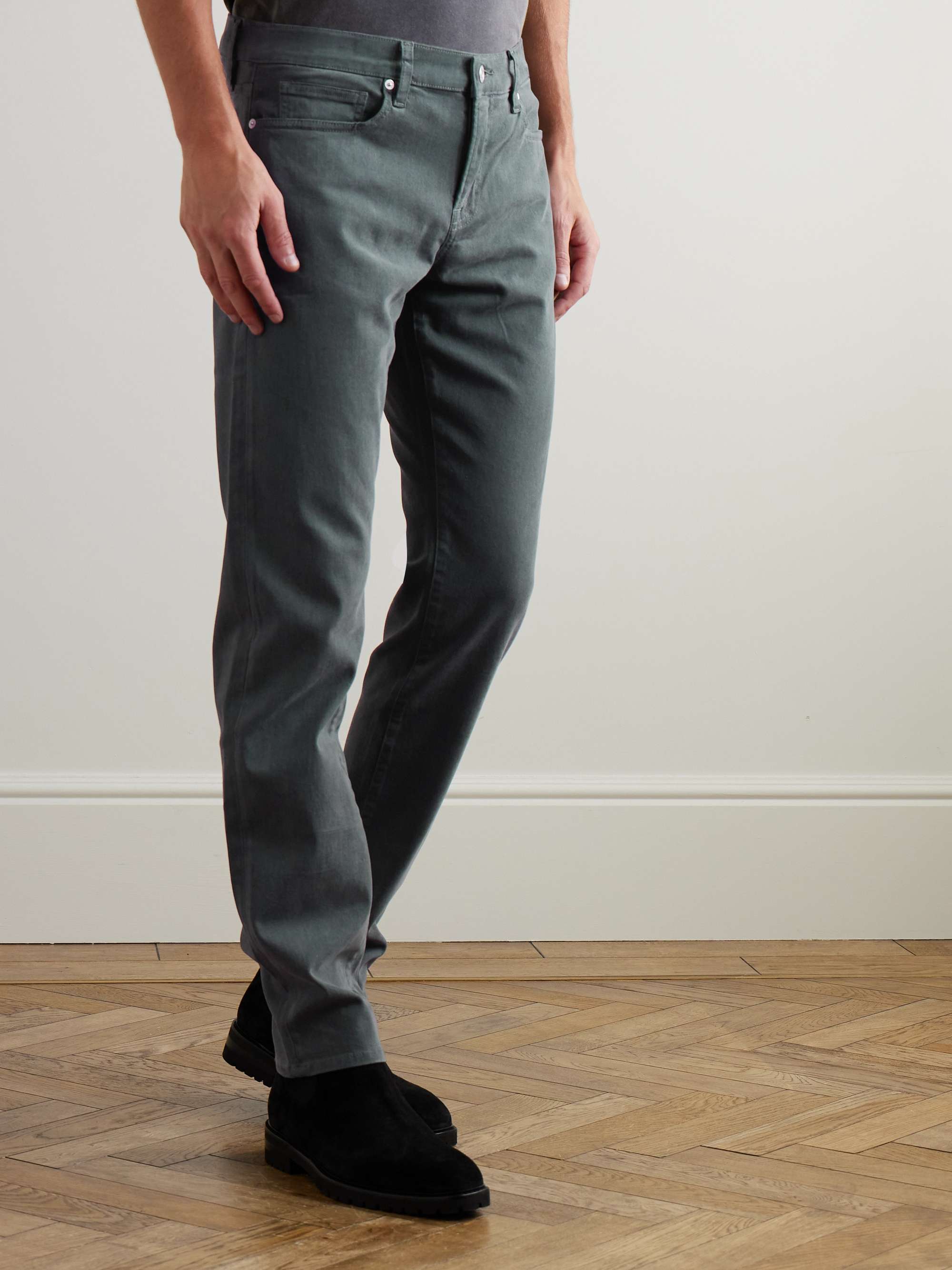 FRAME L'Homme Slim-Fit Stretch Lyocell-Blend Trousers