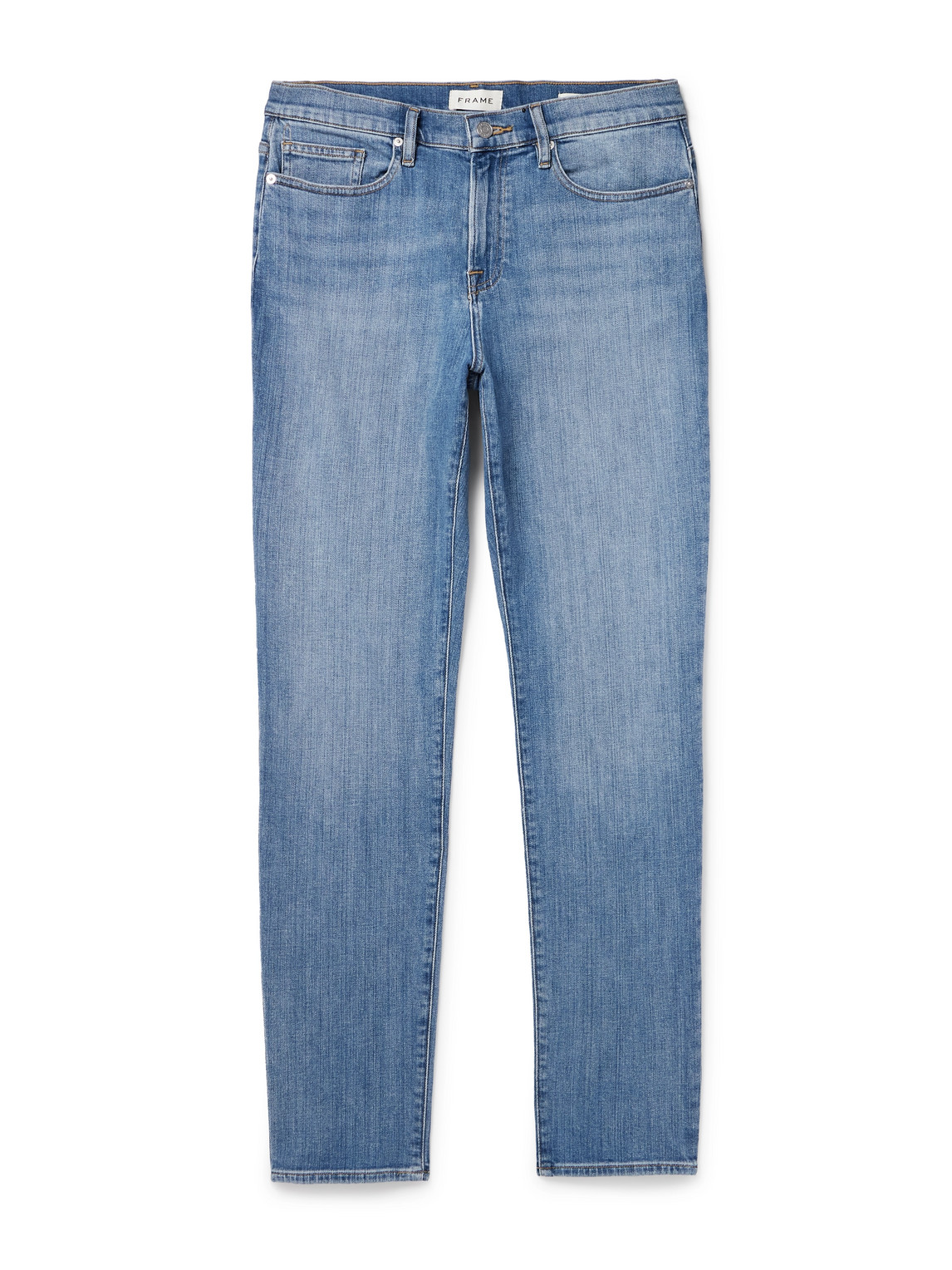 Frame L'homme Athletic Straight-leg Jeans In Blue