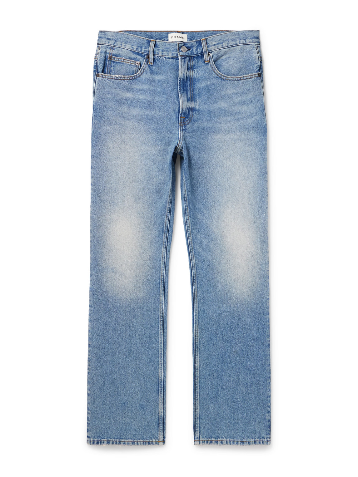 Frame The Boxy Straight-leg Jeans In Blue