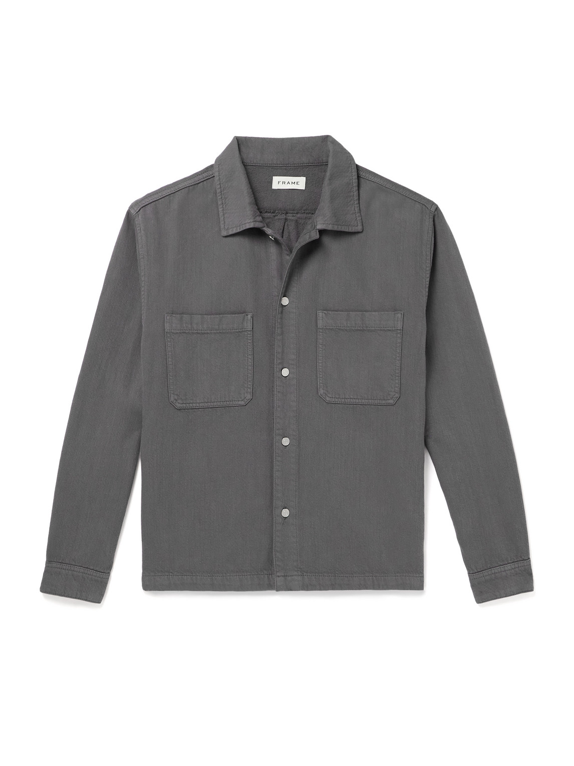 Frame Cotton Shirt In Gray