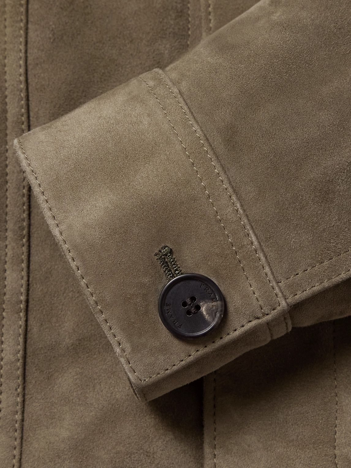 Shop Frame Suede Jacket In Green