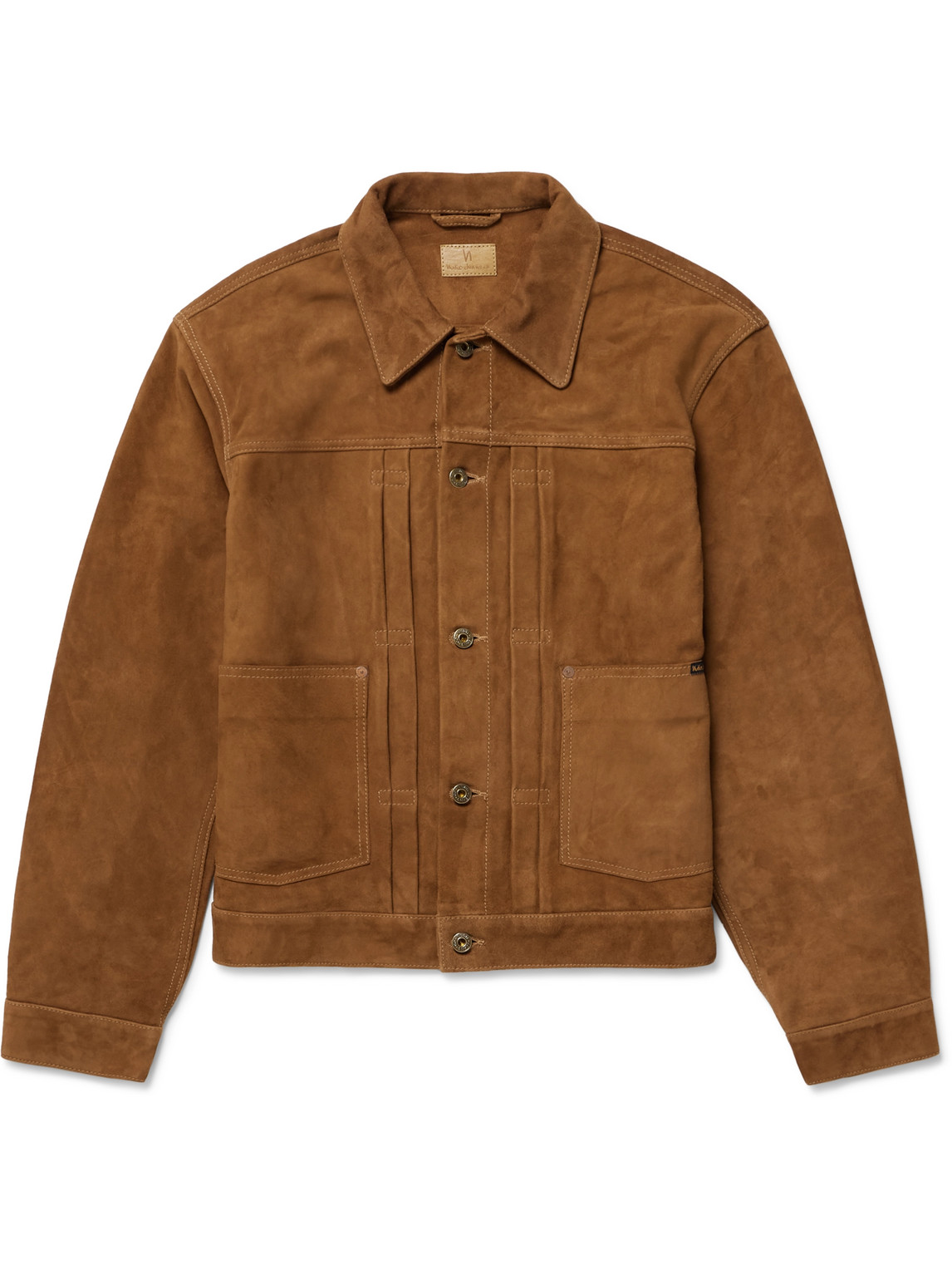 Nudie Jeans Dante Ii Suede Jacket In Brown