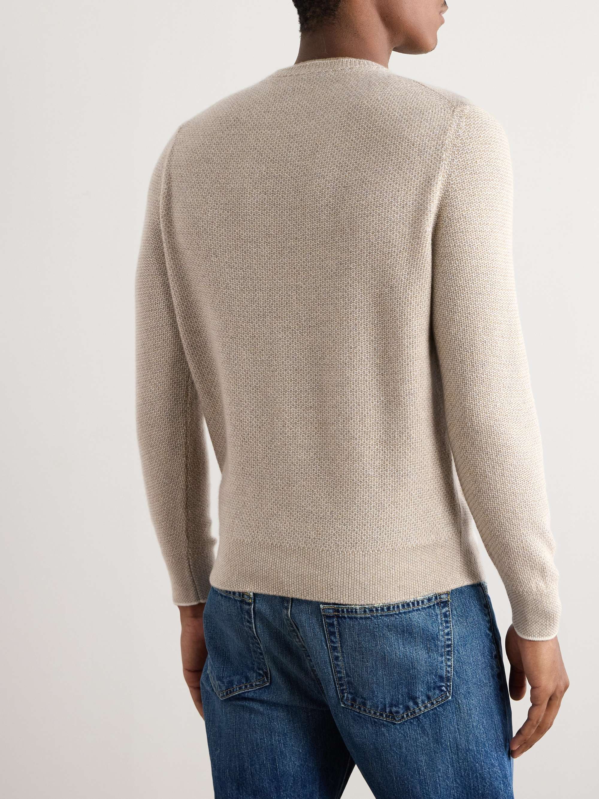 LORO PIANA City Birdseye Baby Cashmere Sweater