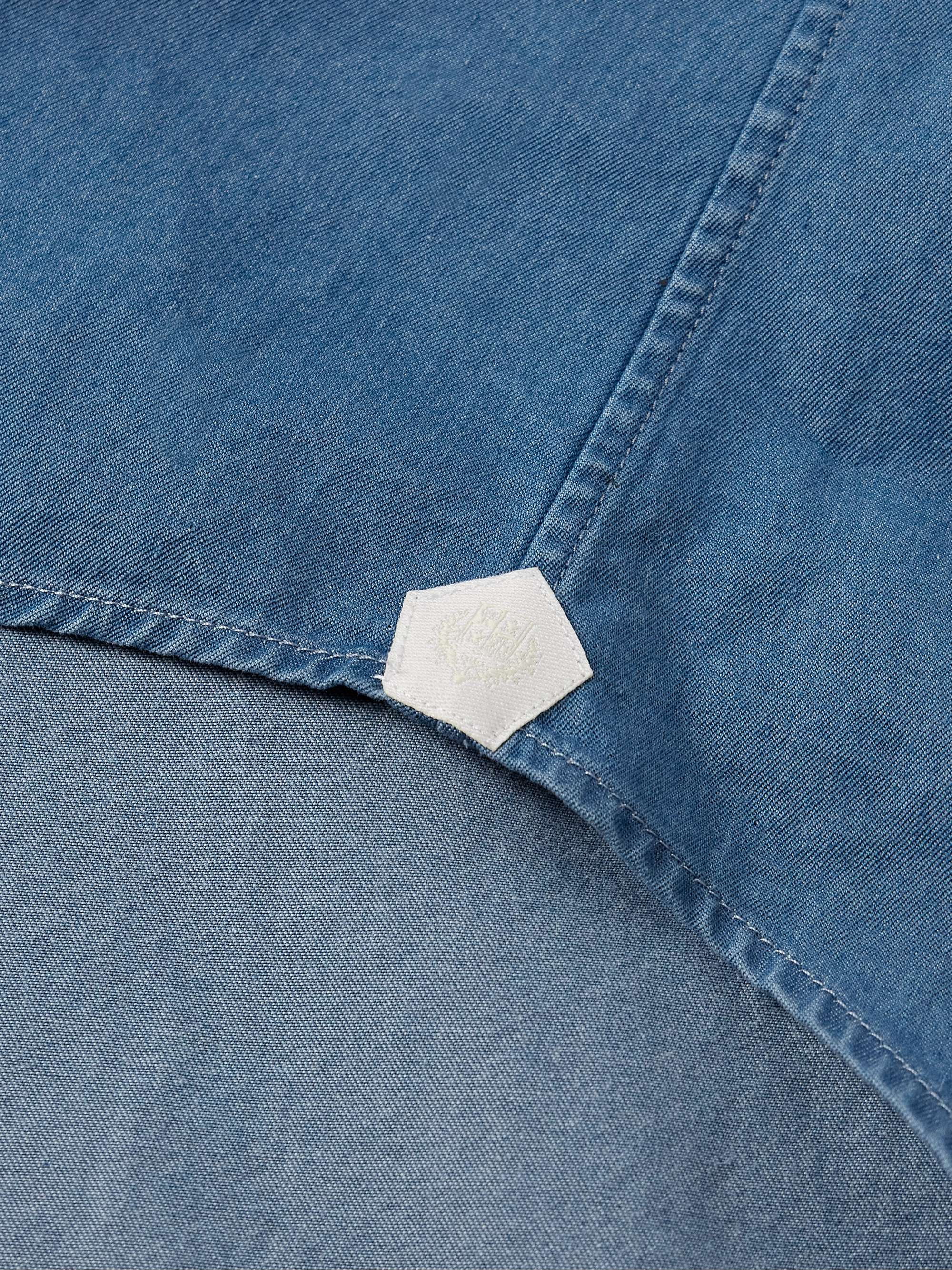 LORO PIANA 앙드레 코튼 샴브레이 셔츠