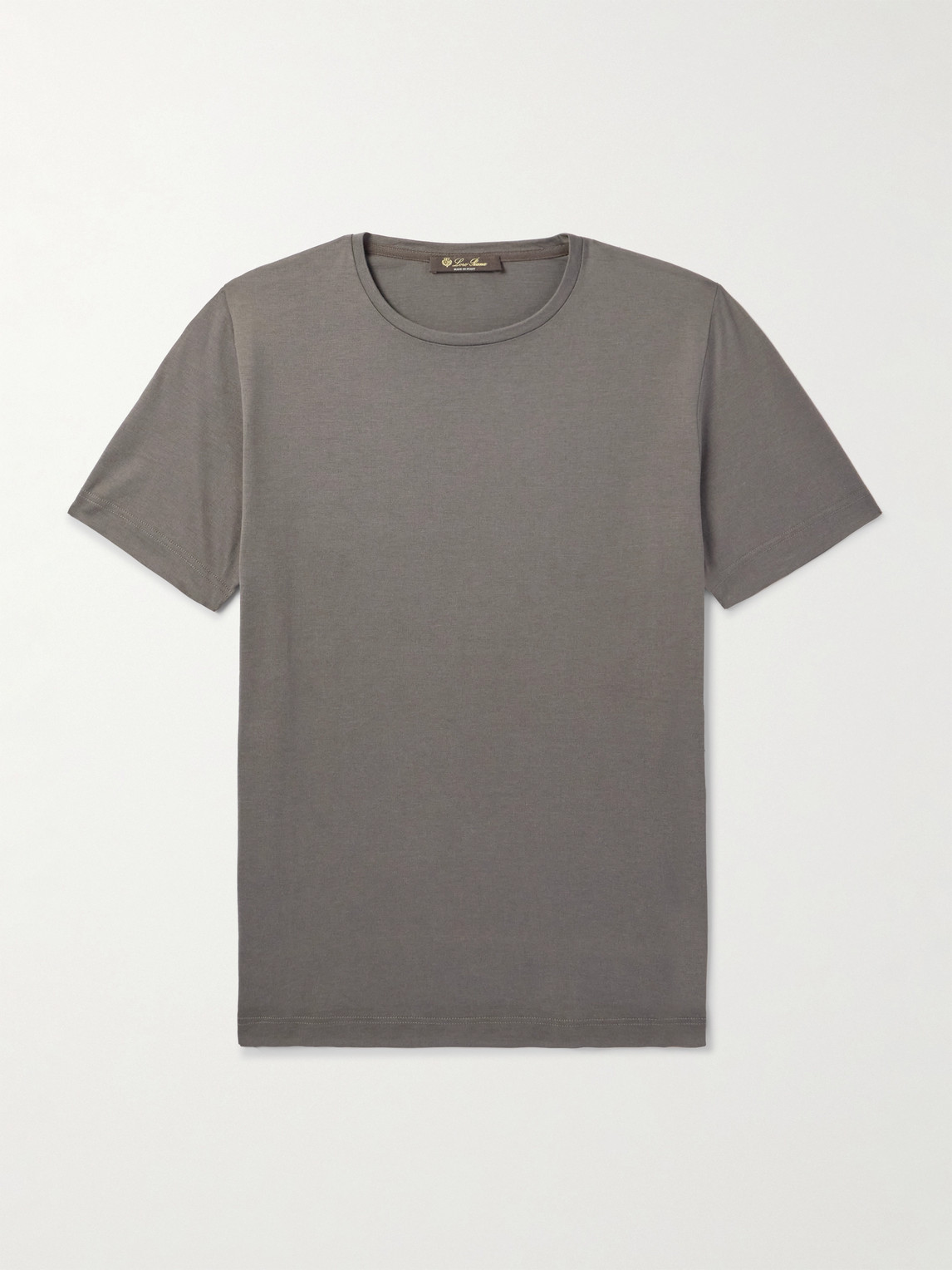 Loro Piana ilk and Cotton-Blend T-hirt - Men