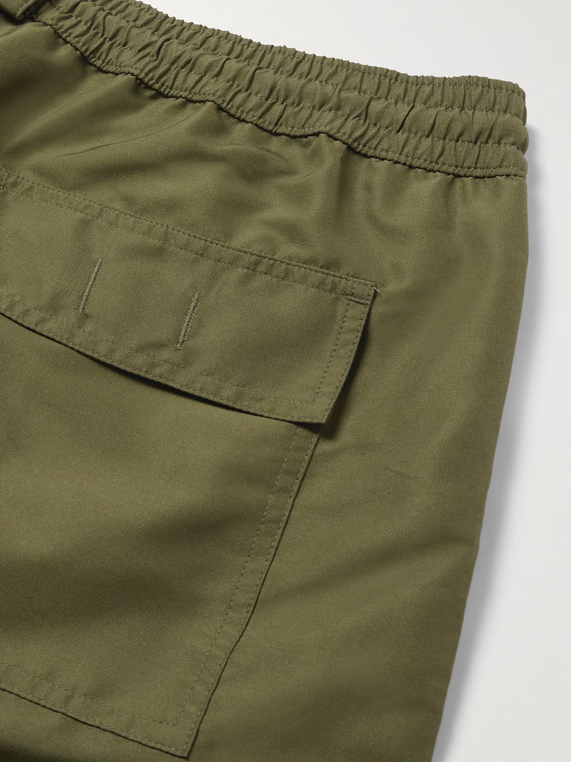 Loro Piana Bay Straight-leg Mid-length Swim Shorts In Green