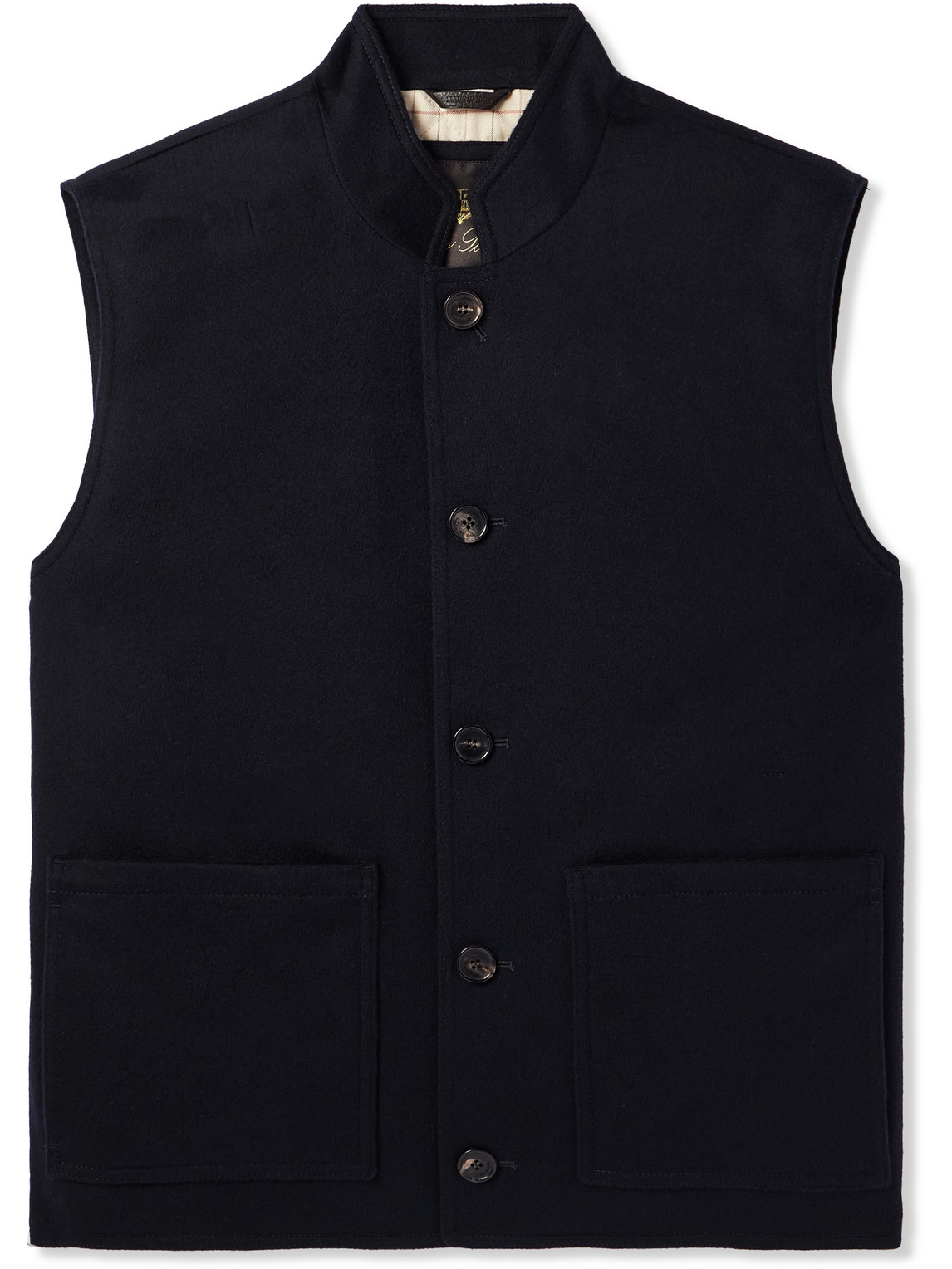 Loro Piana Storm System Cashmere-felt Gilet In Blue