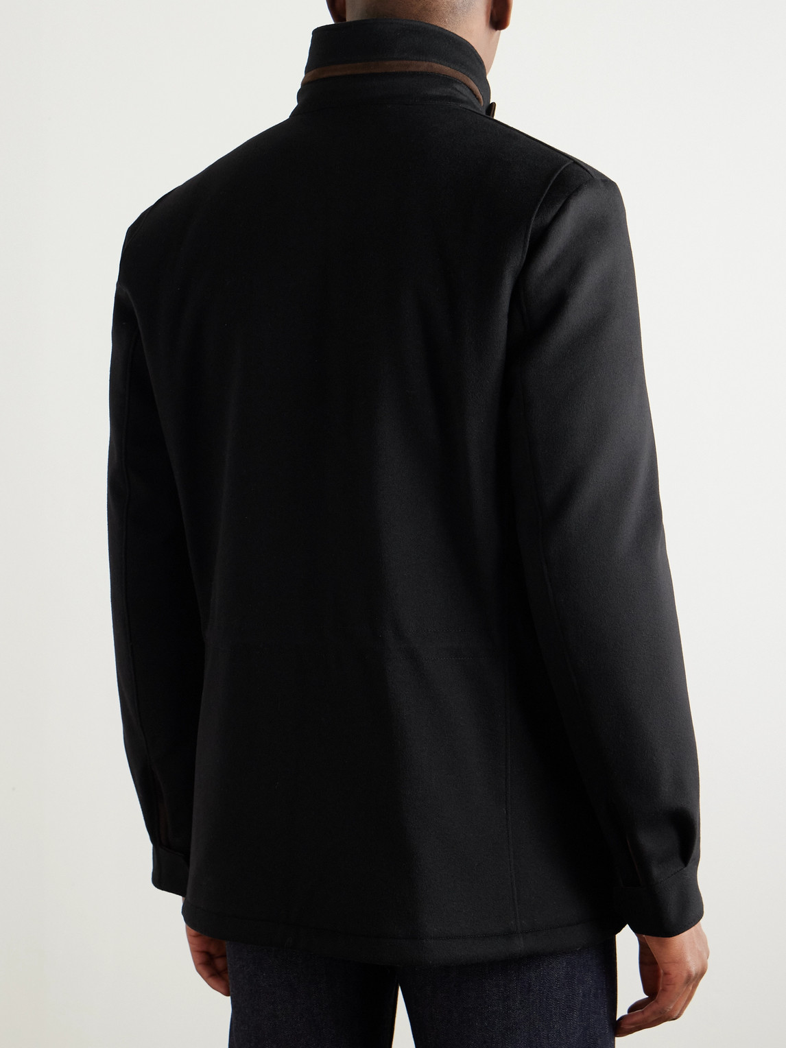 Shop Loro Piana Traveller Padded Rain System® Cashmere Field Jacket In Black