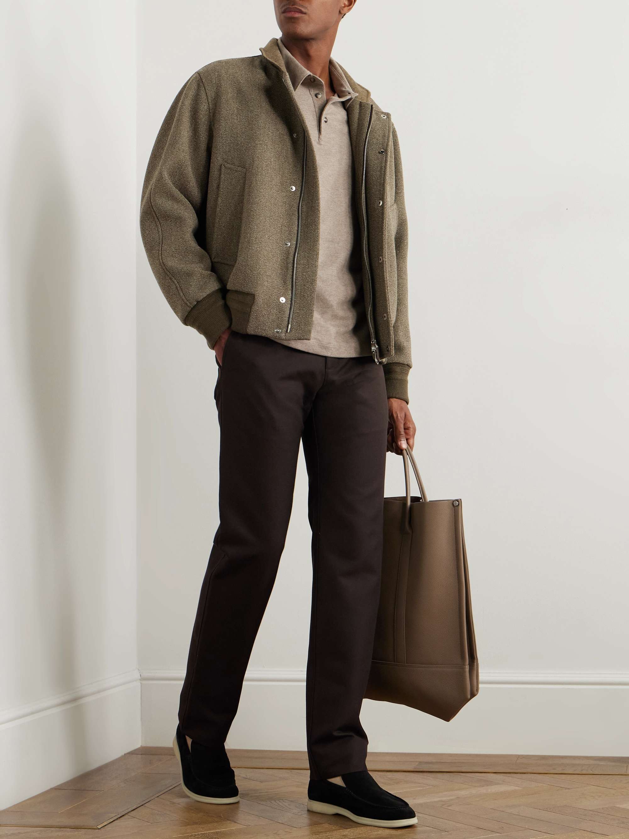 LORO PIANA Harper Portland Straight-Leg Wool and Cotton