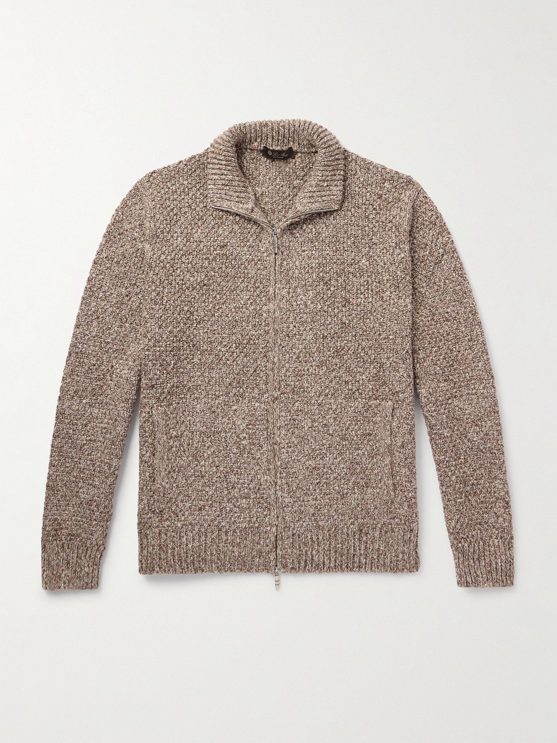 Loro Piana Silk And Cashmere-blend Zip-up Cardigan In Unknown