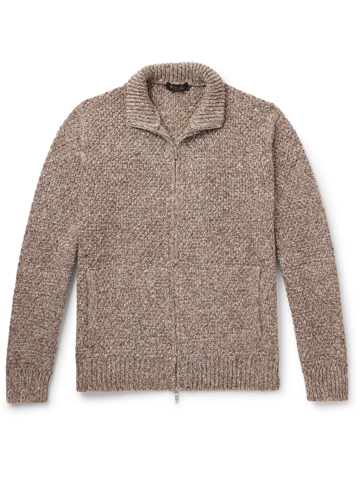 Loro Piana Silk And Cashmere-blend Zip-up Cardigan In Unknown