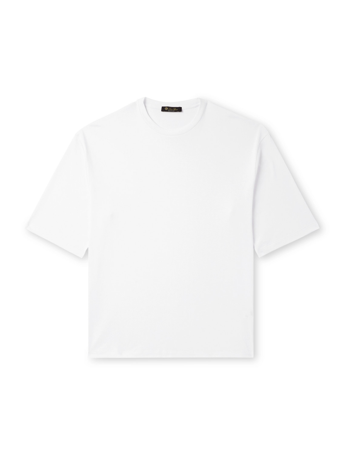 Loro Piana Tremezzo Sea Island Cotton-jersey T-shirt In White
