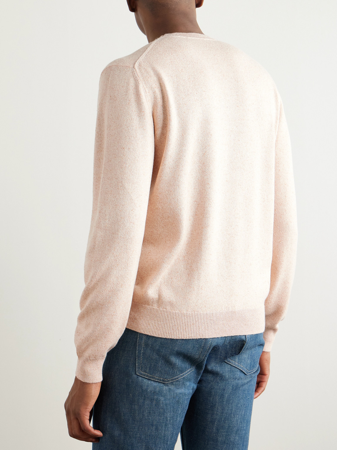 Loro Piana Ribbed Silk Sweater In Pink