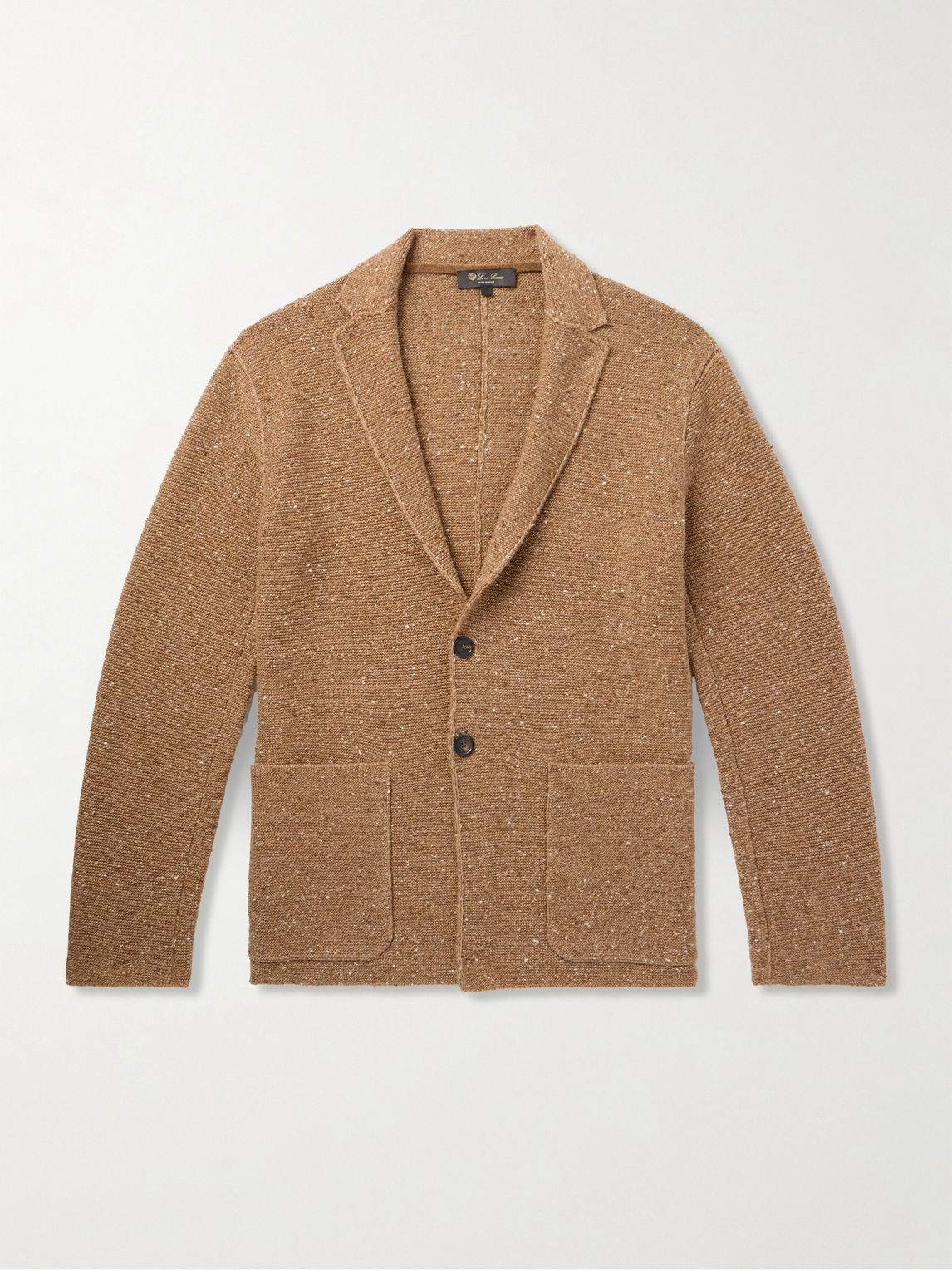 LOROPIANA 세르본니오 캐시미어 리넨 혼합 트위드 가디건