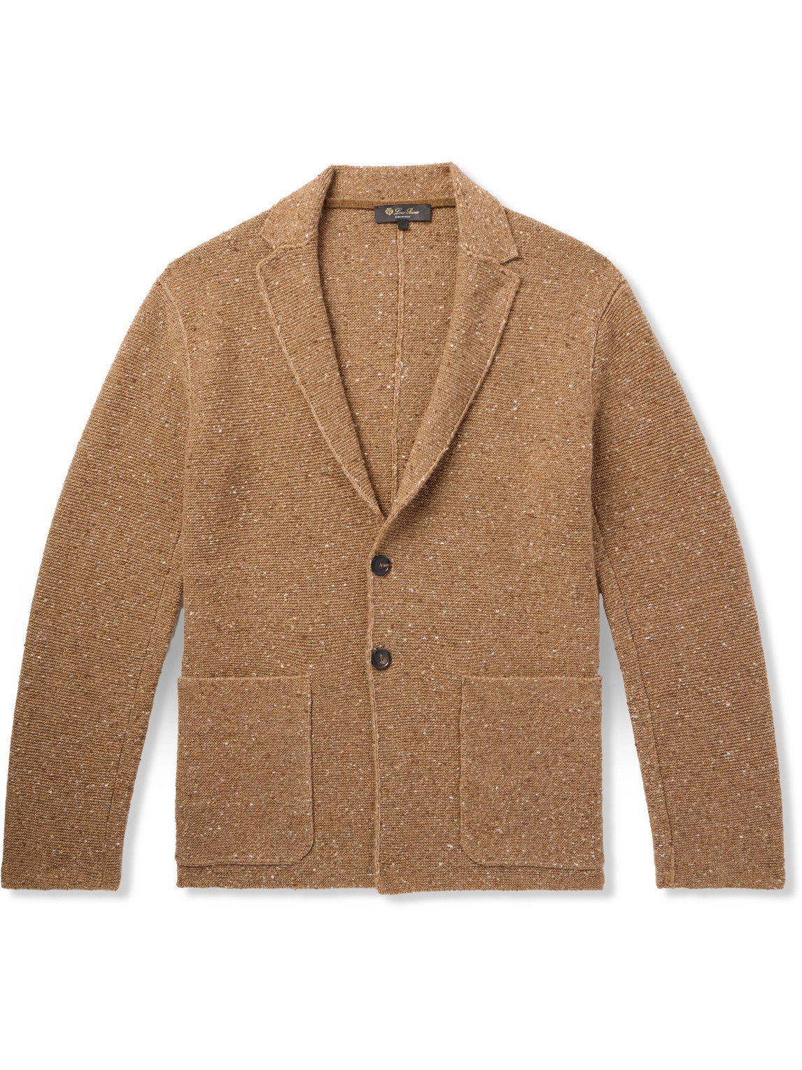 Loro Piana Cerbonnio Cashmere And Linen-blend Tweed Cardigan In Neutrals