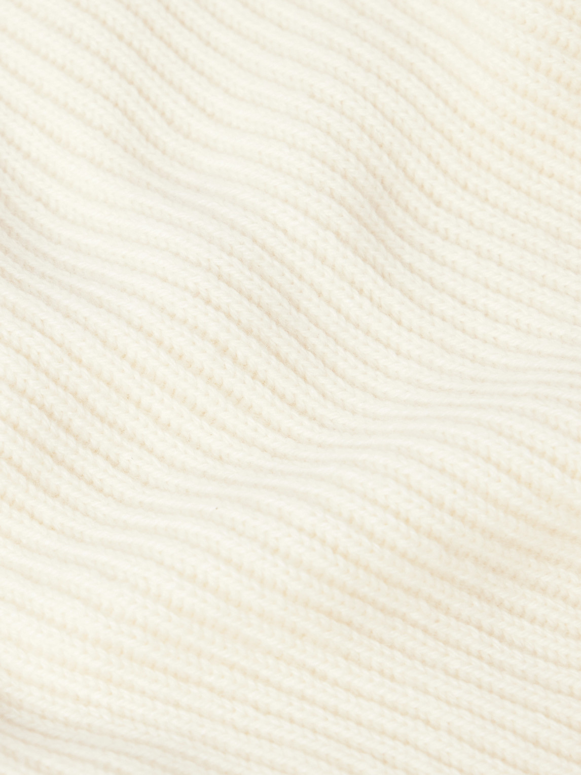 Loro Piana Fobello Ribbed Cashmere Sweater In Natural
