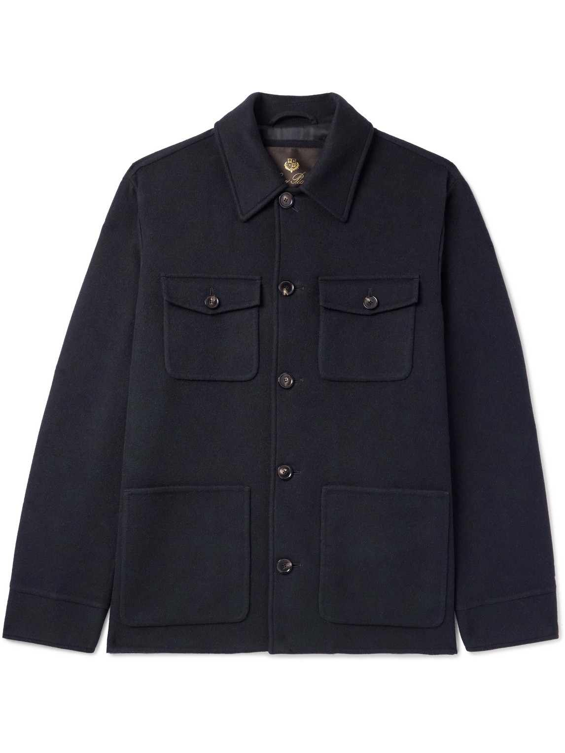 Loro Piana Devis Storm System® Cashmere Overshirt In Blue