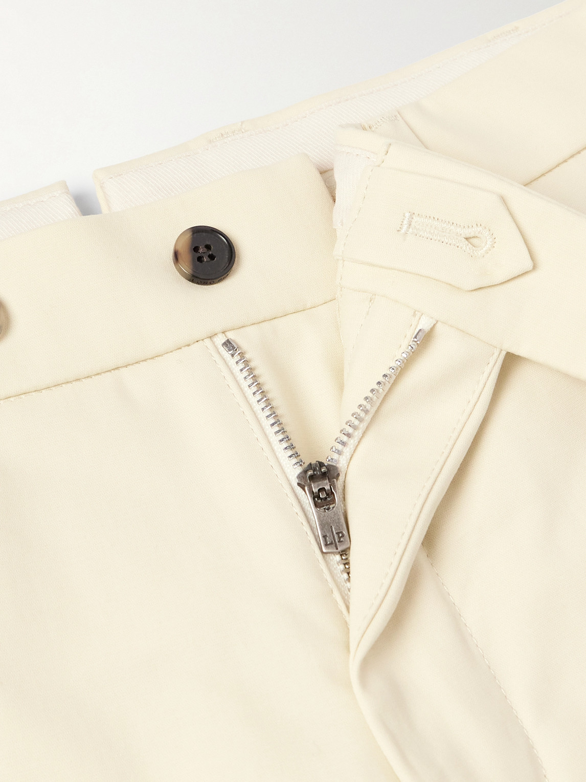 Loro Piana Carlo Hyannis Tapered Cotton-blend Trousers In Neutrals