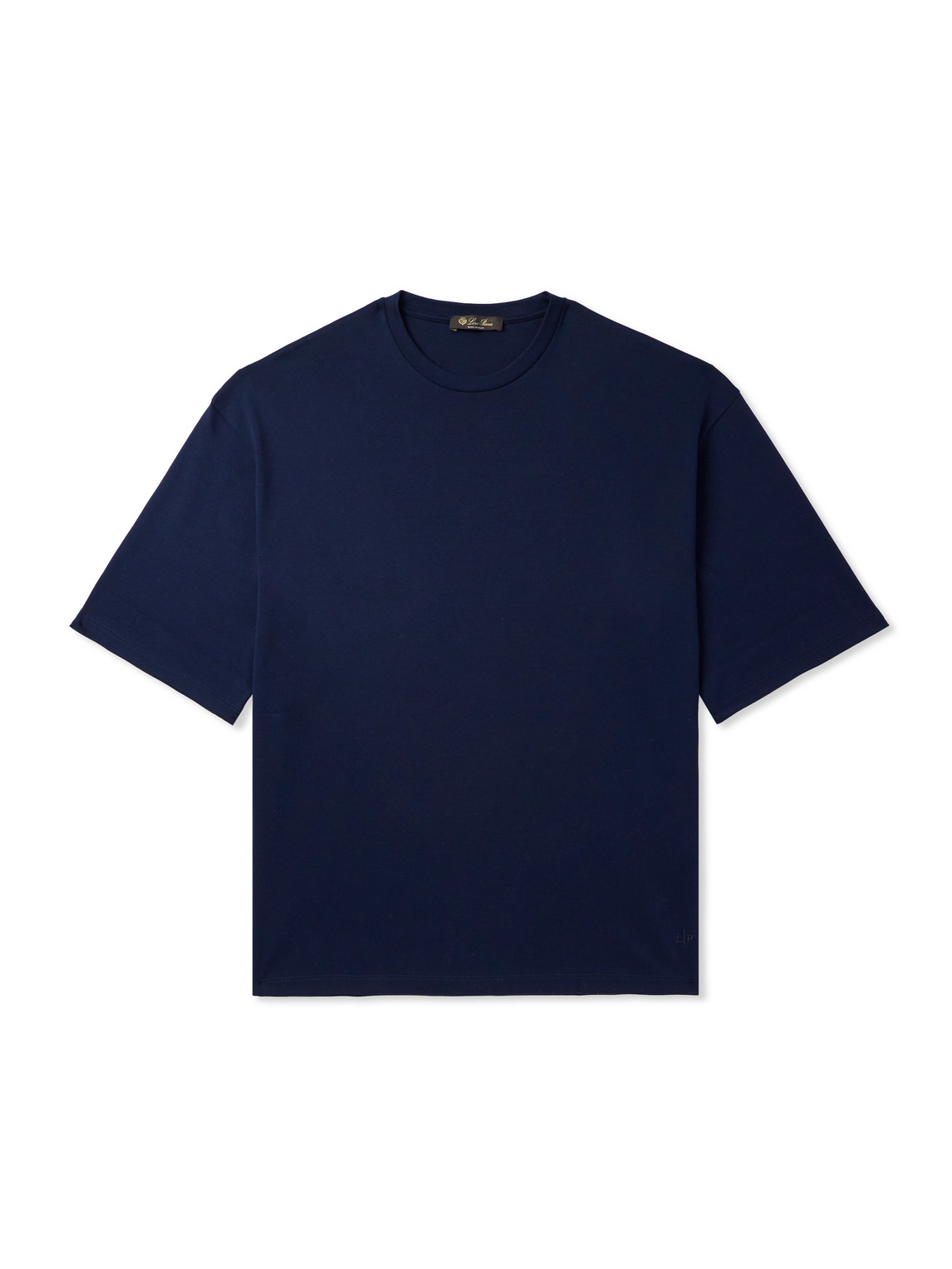 Loro Piana Tremezzo Sea Island Cotton-jersey T-shirt In Blue