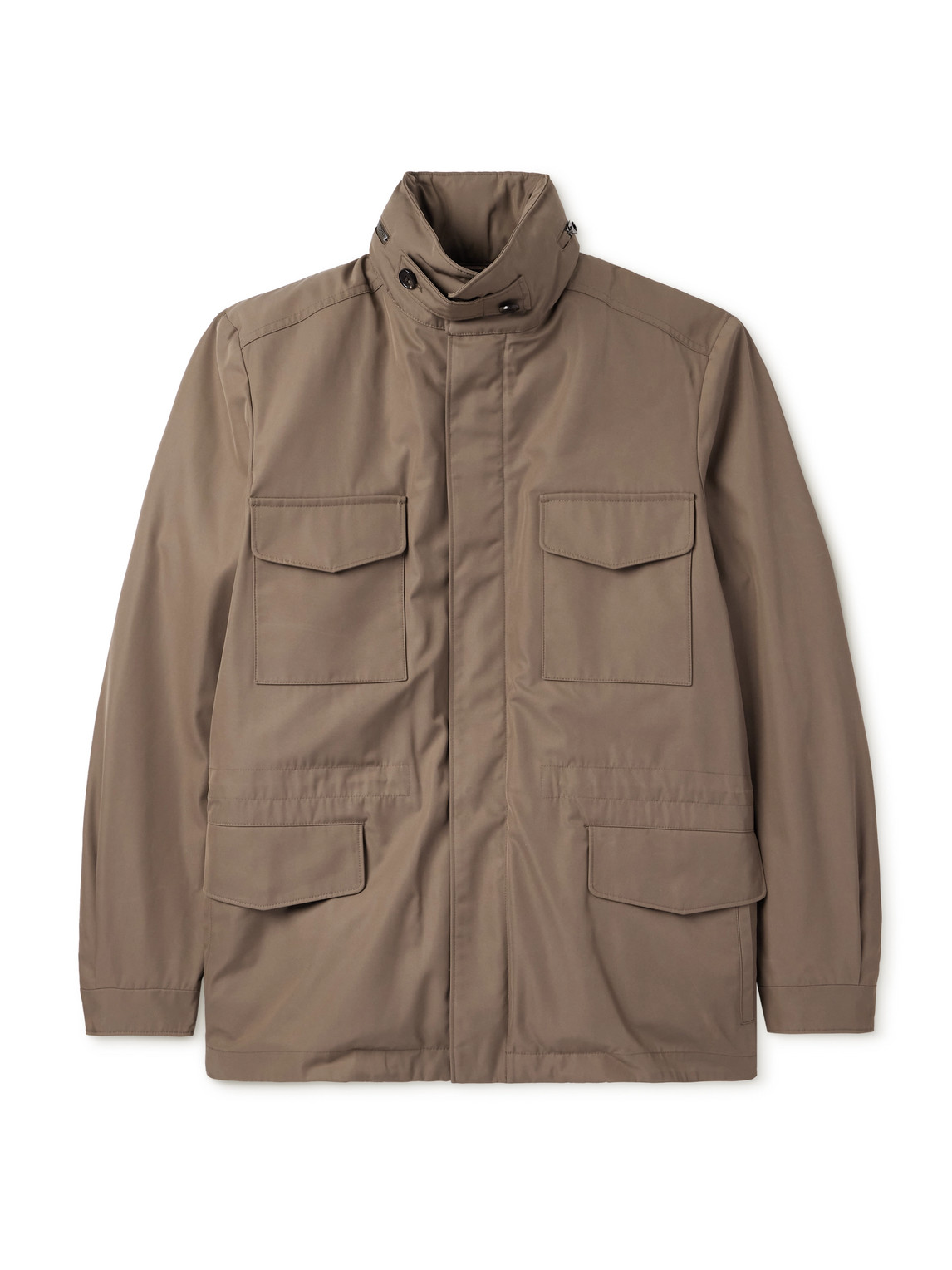 Loro Piana Traveller Slim-fit Shell Jacket In Brown