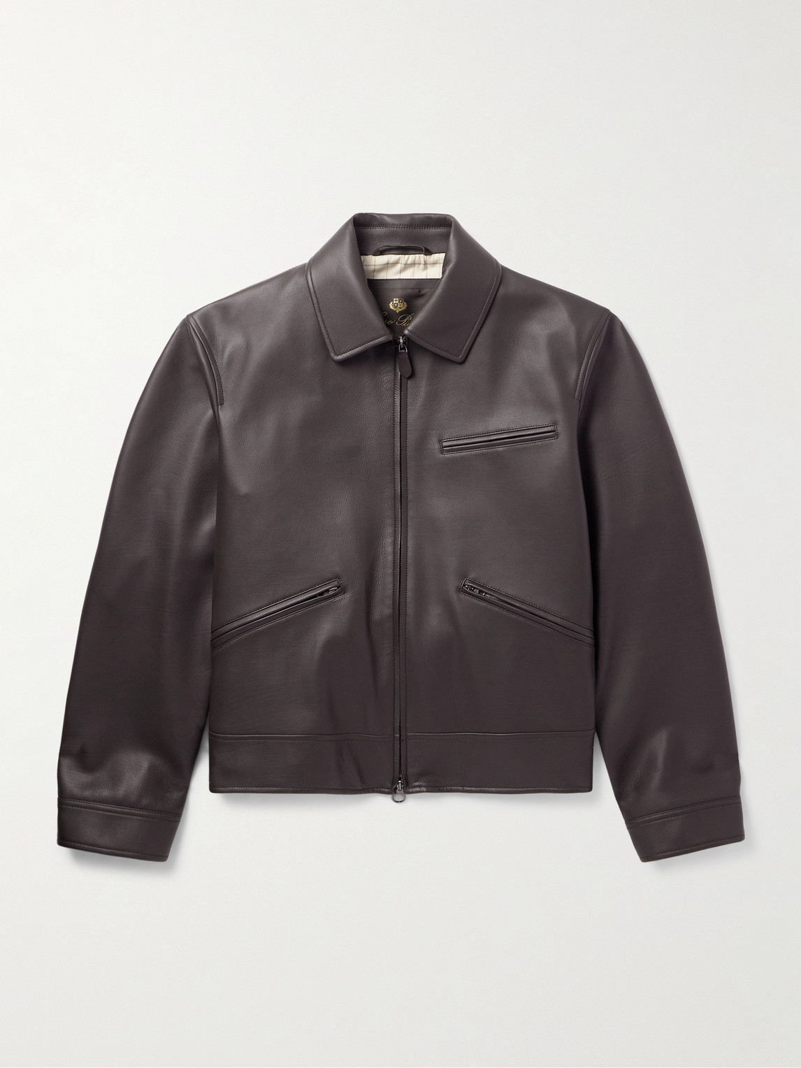 Loro Piana Gail Full-Grain Leather Jacket - Men