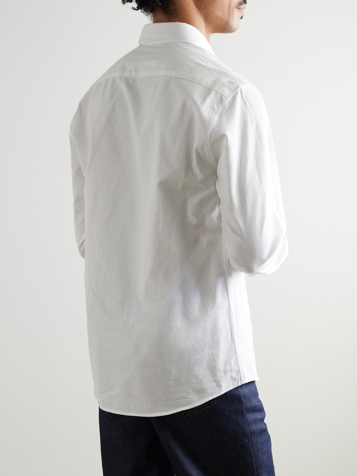  Sunspel - Button-down Collar Cotton Oxford Shirt - Men - White - S 