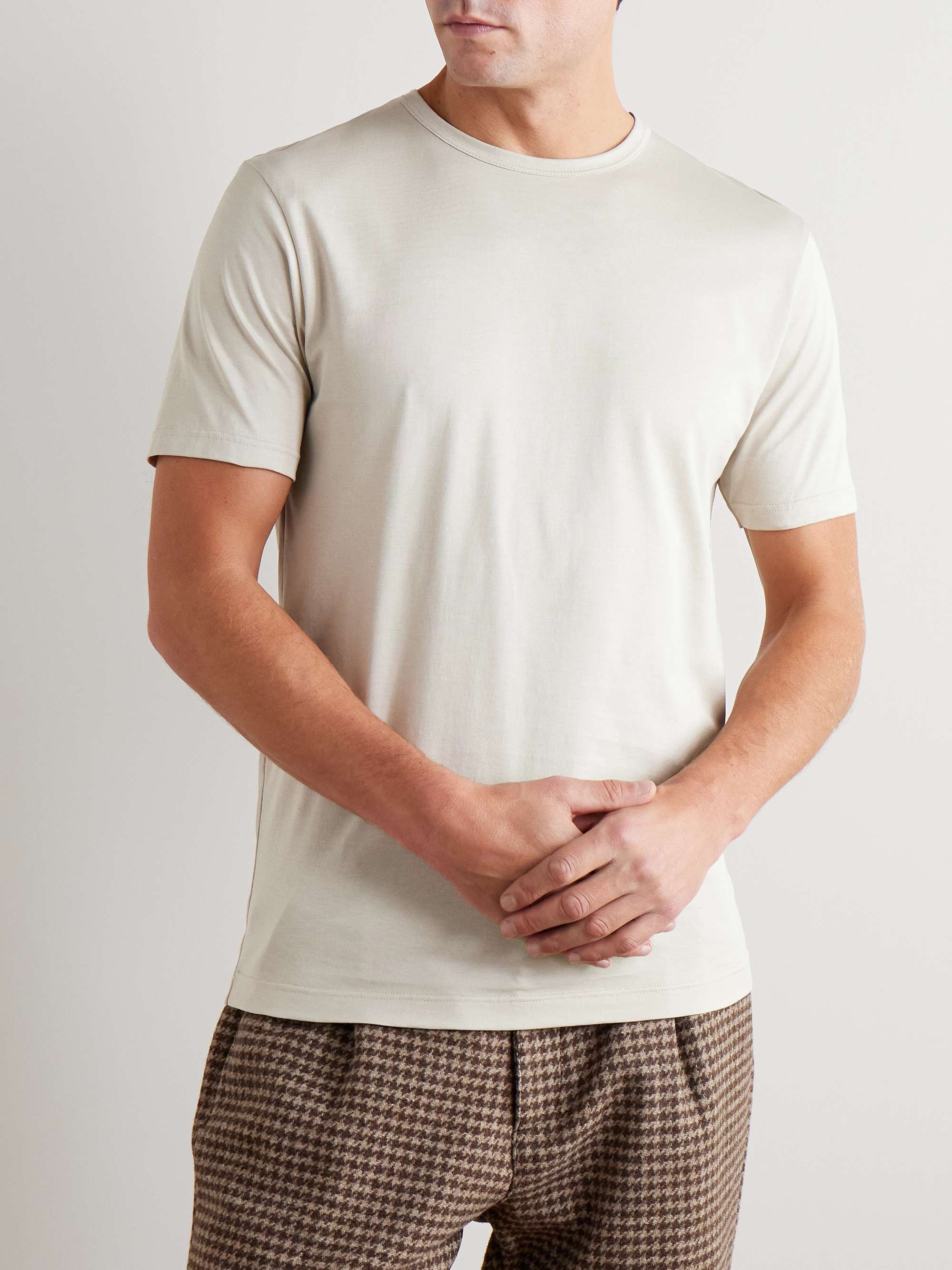 SUNSPEL Supima Cotton-Jersey T-Shirt