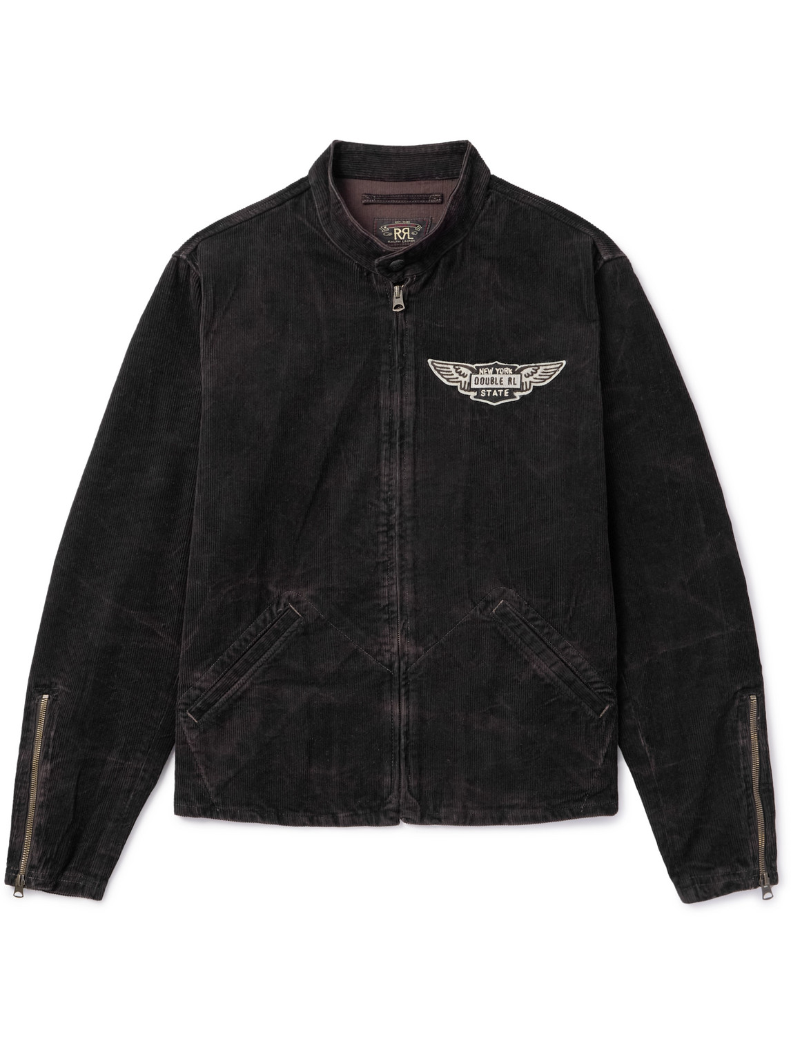 RRL lim-Fit Logo-Appliquéd Cotton-Corduroy Jacket - Men