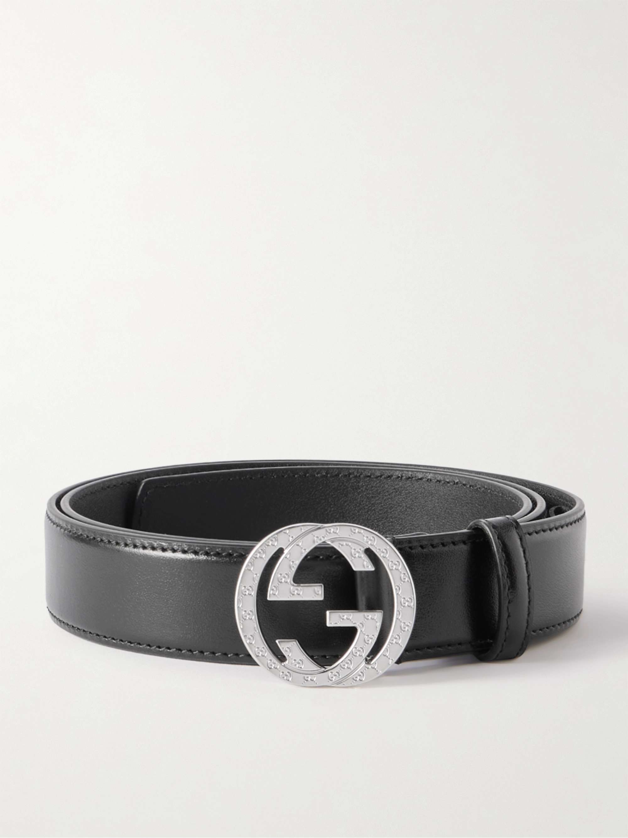 Gucci belt interlocking g buckle mens deals