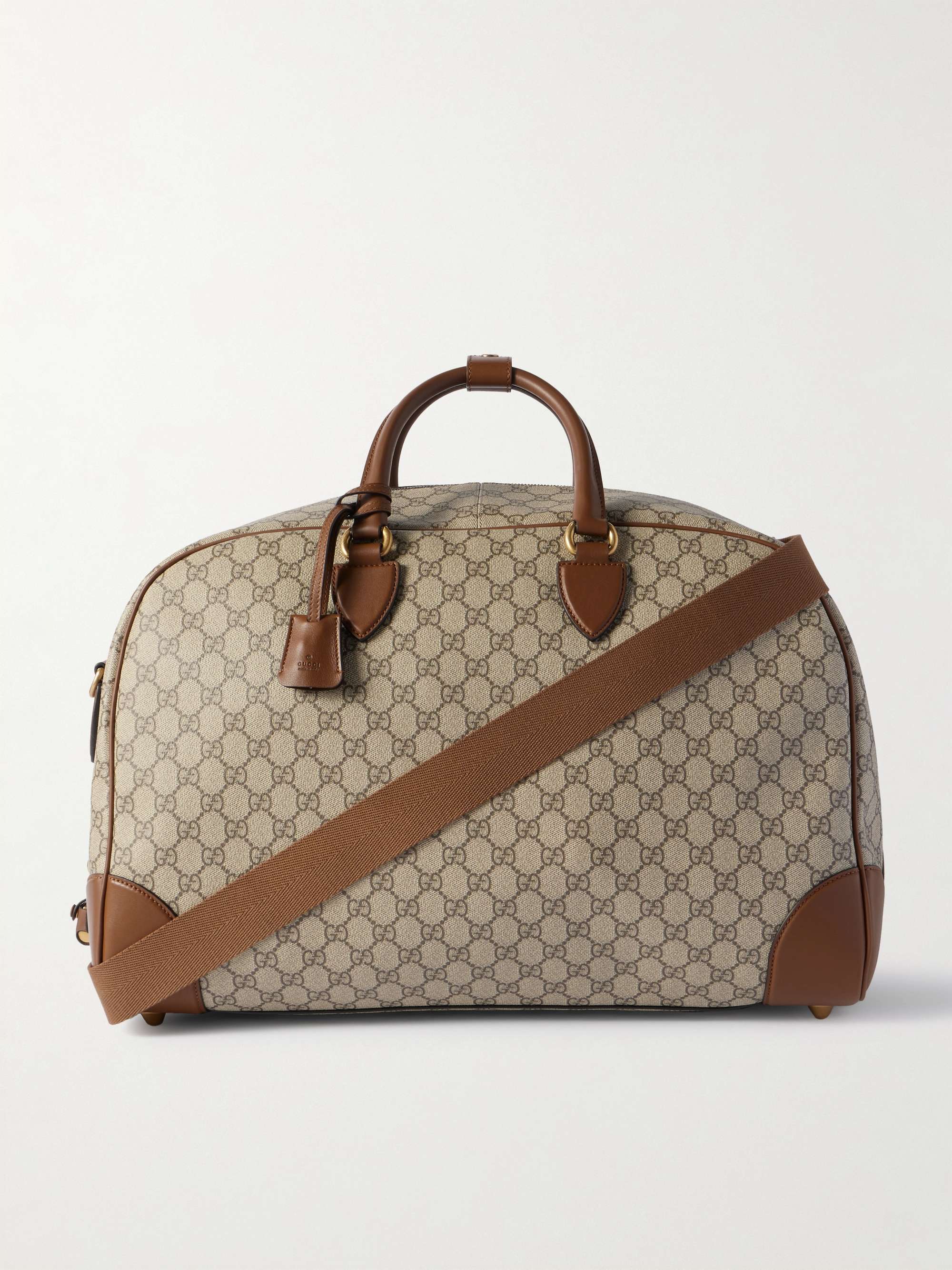 【GUCCI】GG Embossed Logo Duffle Tote Bag Dunst Grey New Authentic Gucci GG Supreme Embossed Logo Duffle Travel