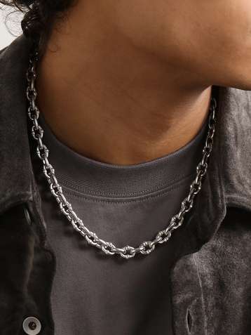 セレブ愛用【Greg Yuna】THICK SILVER UMLAUT LINKネックレス セレブ愛用【Greg Yuna】THICK SILVER UMLAUT LINKネックレス