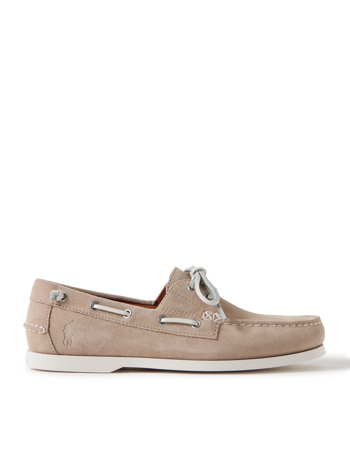 Polo Ralph Lauren Merton Suede Boat Shoes In Brown