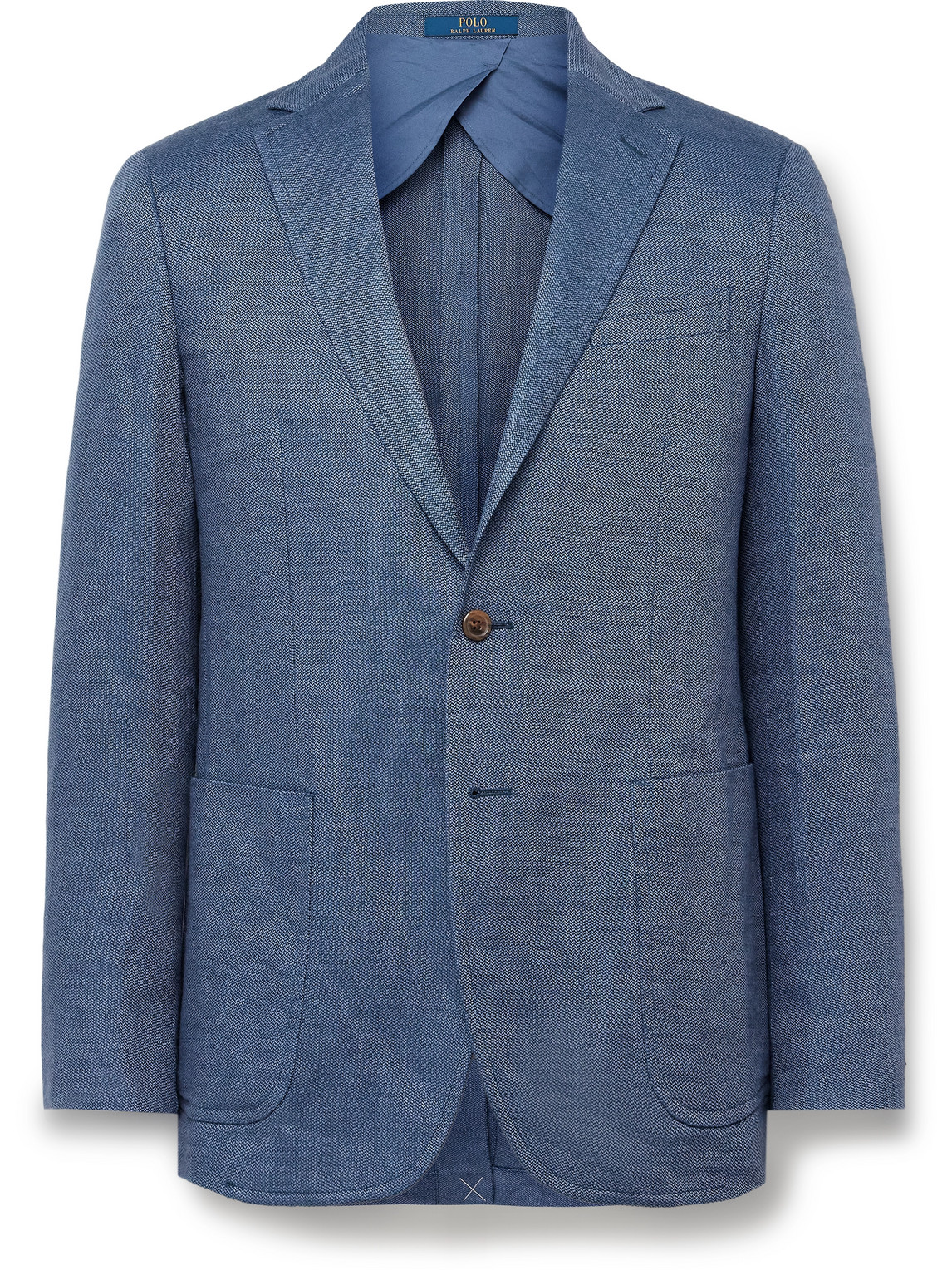 Polo Ralph Lauren Linen-blend Blazer In Blue