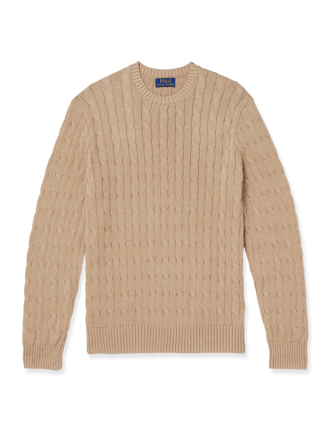 Cable-Knit Cotton Sweater