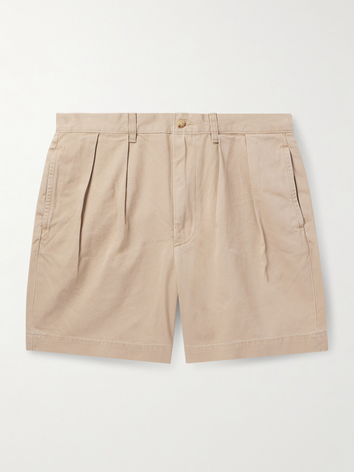 Polo Ralph Lauren Cormac Straight-Leg Pleated Cotton-Twill Shorts - Men